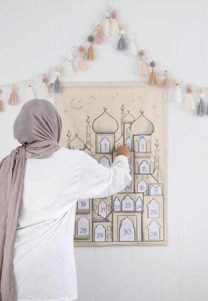 Neutral Decorative Festive Tassel Garland beige Ramadan eid decoration nursery Kids room party baby shower boy room nordic simple minimalist