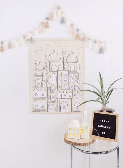 Neutral Decorative Festive Tassel Garland beige Ramadan eid decoration nursery Kids room party baby shower boy room nordic simple minimalist